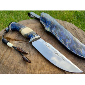 СЛАВА УКРАЇНІ ніж ручної роботи майстра студії GARAGE ART, Сталь 95х18 57 HRC. Photo 3